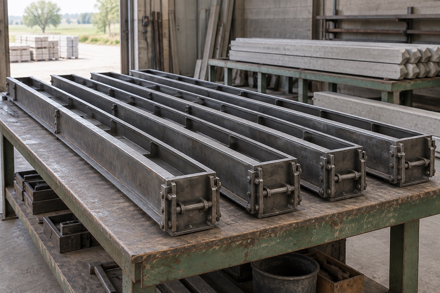 Concrete fence post moulds