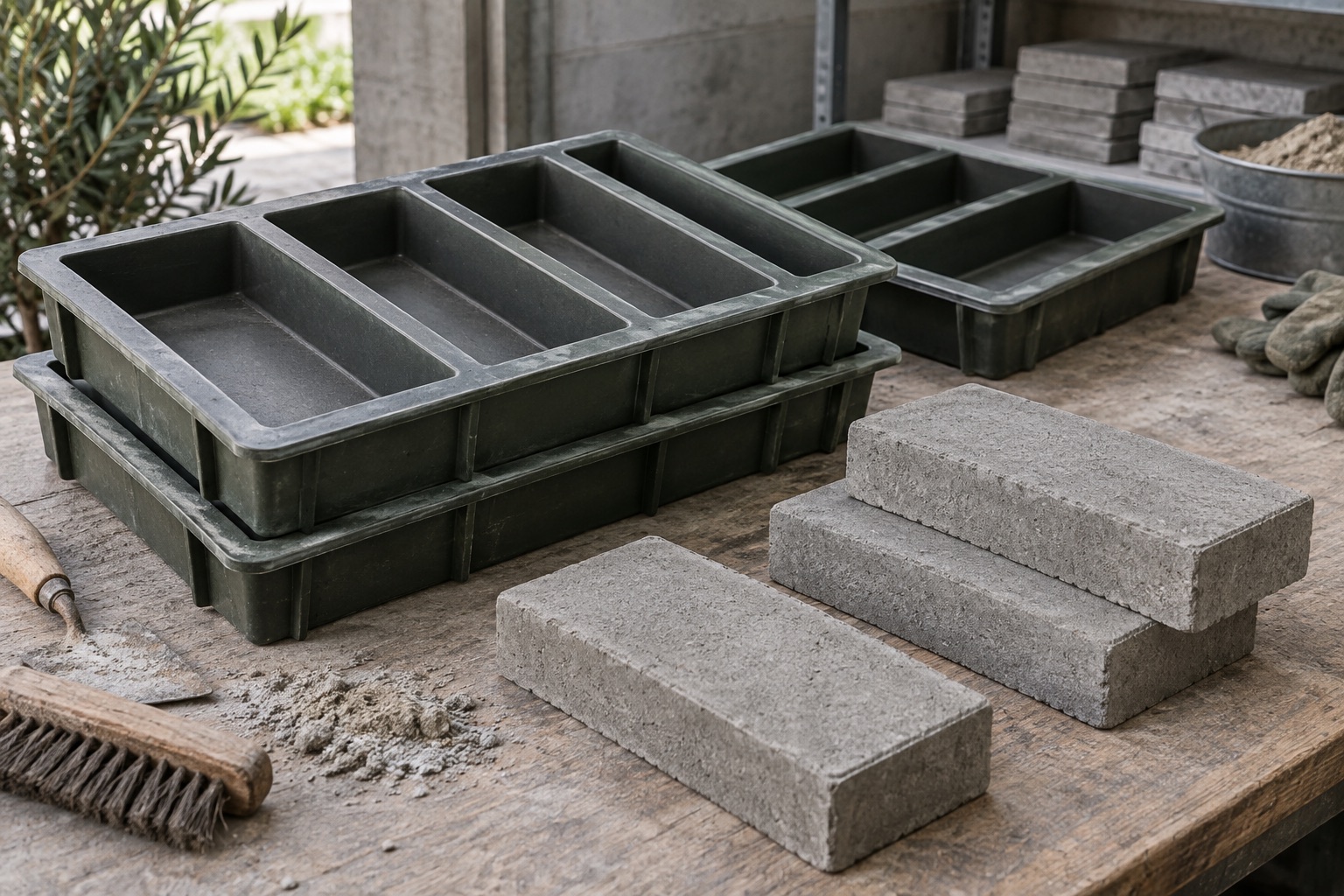 Concrete paving moulds